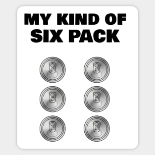 Beer Drinker 'My Kind of Six Pack' Sticker